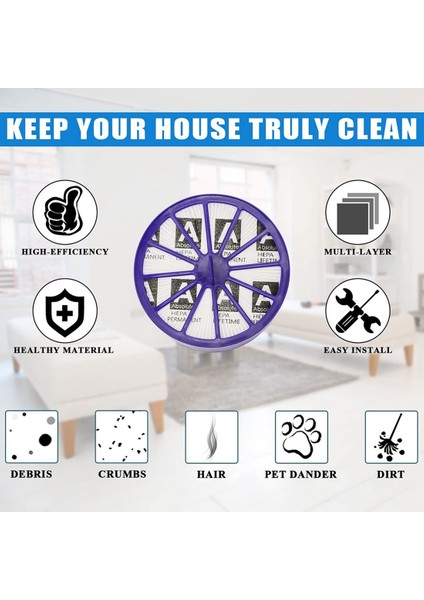 DC14 DC15 Elektrikli Süpürge Aksesuarları Için Yedek Parçalar Ön ve Son Motor Filtresi, Parçayı Değiştirin 90142-02 (Yurt Dışından) indirimleri