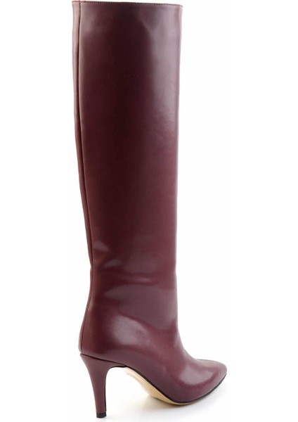 Bordo Kadın Çizme K03240165009 fırsatları