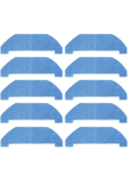 Q11 Robotlu Süpürge Için 10 Adet Yedek Yedek Parça Aksesuarları Paspas Bezi (Yurt Dışından)