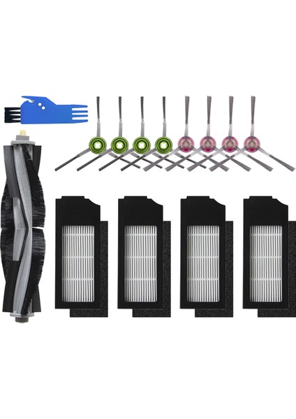 Hepa Filtreler Deebot X1 Turbo / X1 Omnı / T10 Turbo Elektrikli Süpürge Yedek Parçaları Için Ana Silindir Yan Fırçalar (Yurt Dışından)