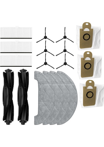 VXVC11 VXVC12 Robotlu Süpürge Için Yedek Parçalar Ana Yan Fırça Filtre Paspas Bezi Toz Torbası (Yurt Dışından)