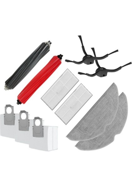 S8 / S8 + / S8 Pro / G20 Yıkanabilir Filtre Ana / Yan Fırça Paspas Toz Torbası Robotlu Süpürge Parçaları (Yurt Dışından)