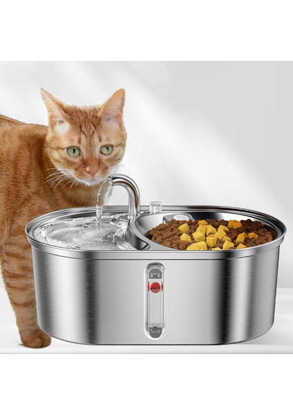 Otomatik Kedi ve Köpek Pet Su Çeşmesi Besleyici 2'si 1 Arada Filtre 3l (Yurt Dışından) modelleri