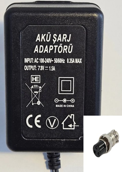 Terazi Adaptörü 7.8V 1.5A 3 Uçlu Adaptör