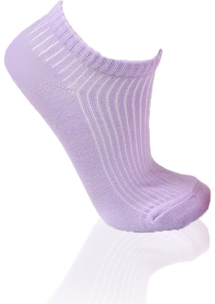 1106 3'lü Derbili Bayan Patik Çorap Pembe-Mavi-Lila fiyatları