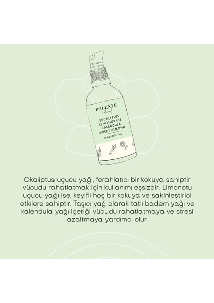 Okaliptus & Limonotu Rahatlatıcı Masaj Yağı (100 ml)