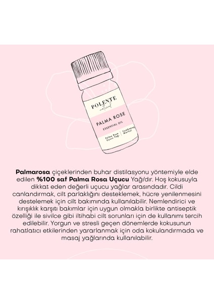 Palma Rosa Uçucu Yağı ( 5 ml)