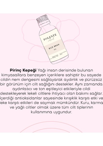 Pirinç Kepegi Yağı - Soğuk Sıkım (30 ml)