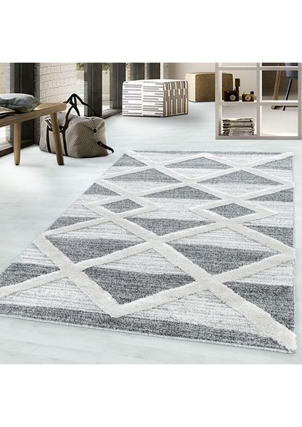 Modern Iskandinav Yumuşak Bukle Kabartmalı 3D Baklava Desen Halı Gri Oturma Odası Salon Mutfak Halı fiyatları