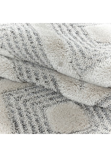 Modern Iskandinav Yumuşak Bukle Kabartmalı 3D Kare Desenli Halı Gri Oturma Odası Salon Mutfak Halı indirimleri