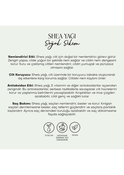 Shea Butter - Soğuk Sıkım (50 ml)