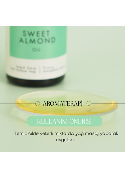 Tatlı Badem Yağı - Soğuk Sıkım (50 ml)