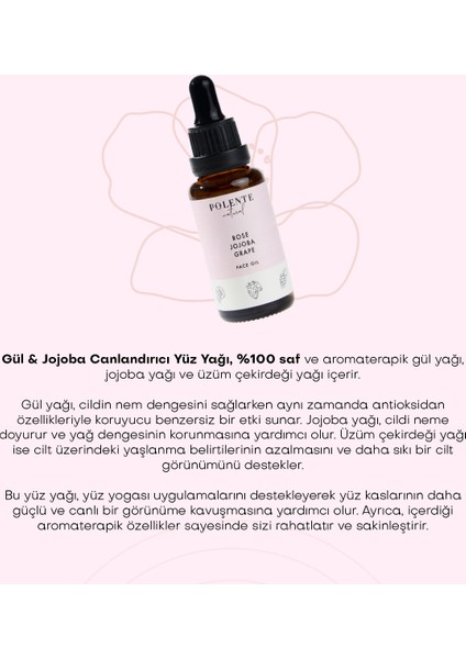 Gül & Jojoba Canlandırıcı Yüz Yağı (30 ml)