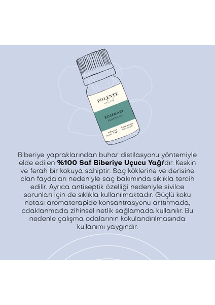 Biberiye Uçucu Yağı (10 ml)