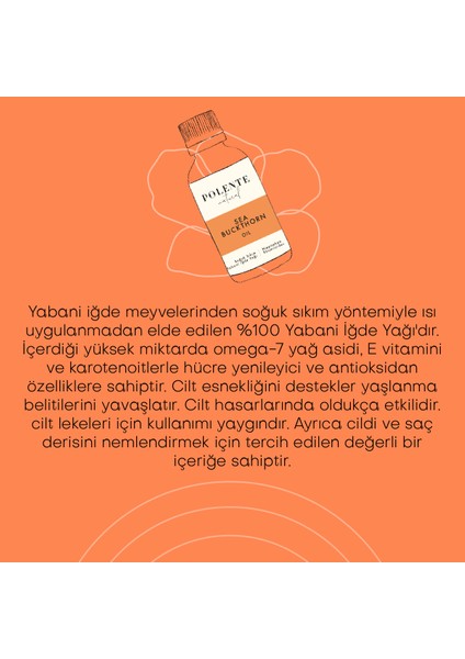 Yabani Iğde Yağı - Soğuk Sıkım (30 ml)