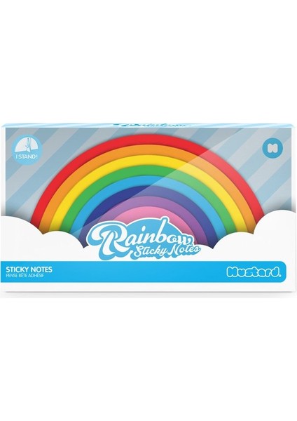 Rainbow Sticky Notes Not Kağıdı