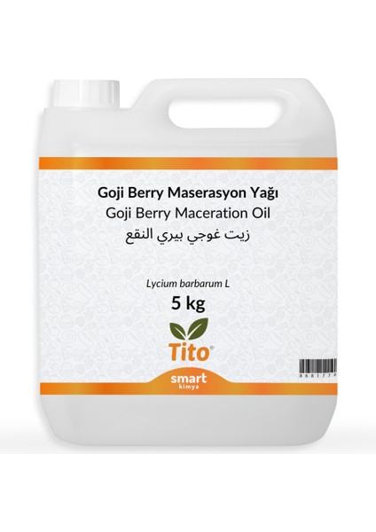Goji Berry Maserasyon Yağı Lycium Barbarum L 5 kg