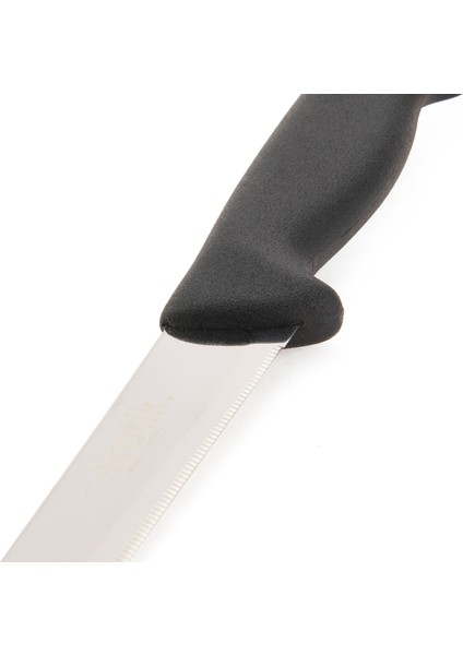 Ince Dişli Ekmek Bıçağı - Siyah - 17 cm