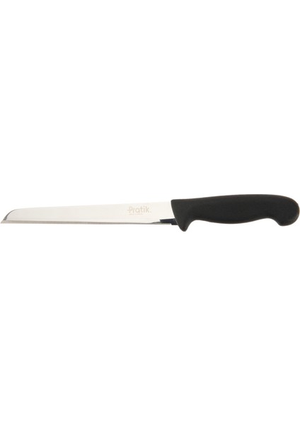 Ince Dişli Ekmek Bıçağı - Siyah - 17 cm