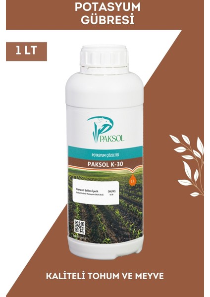 K-30 Potasyumlu Sıvı Gübre 1 Litre