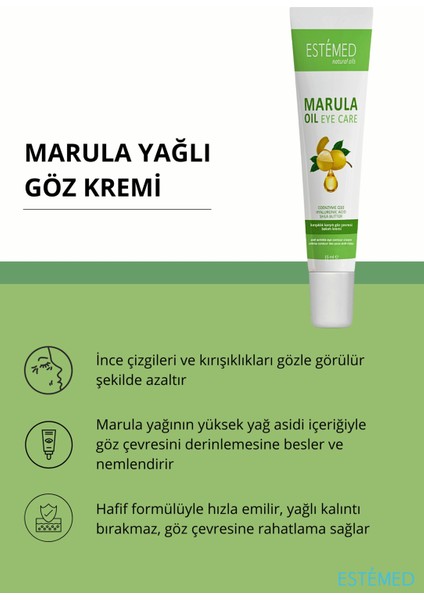 Marula Yağı Anti-Aging Göz Çevresi Bakım Kremi 15ml fiyatları