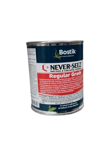 Bostik Never Seez NS-160 1204 Basınç Yağlayıcı Gres 453,6 gr