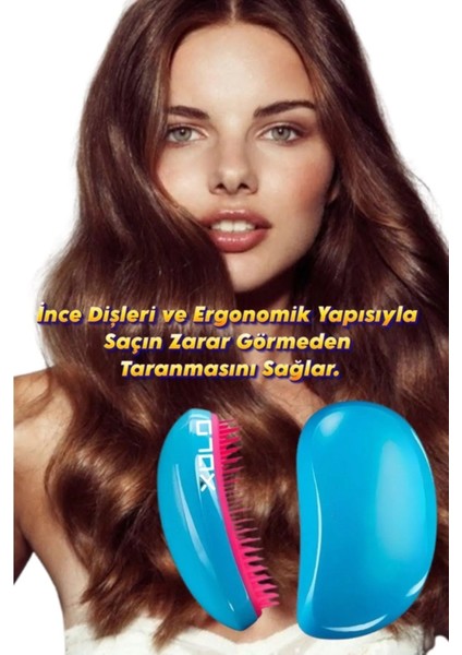 Saç Açıcı Tarak Tarama Fırçası Sihirli Tarak Düğümleri Çözer Kırmadan Açar TZE600 indirimleri