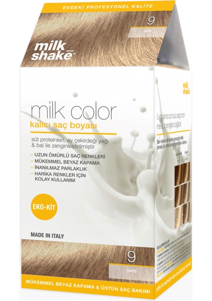 Milk Color Eko-Kit Saç Boyası Sarı 9