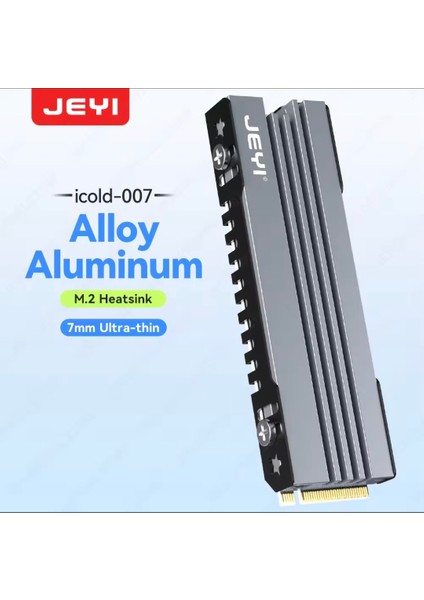 JEYI M.2 Ssd Soğutucu, NVME NGFF Soğutma Magnezyum Alüminyum PC için Soğutucu Radyatör /PS5 PCIE 2280 Ssd icold-007
