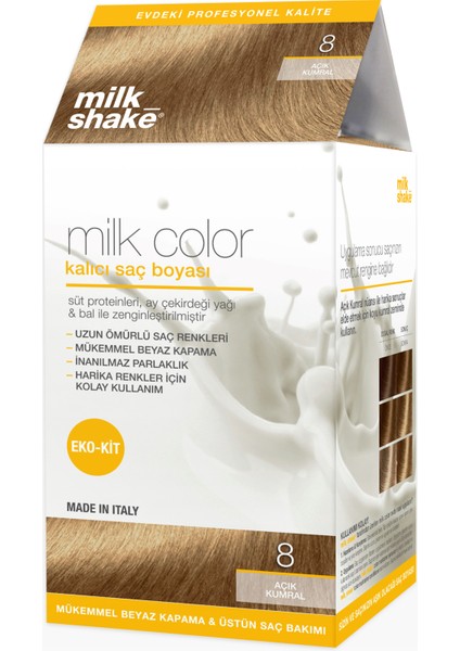 Milk Color Eko-Kit Saç Boyası Açık Kumral 8