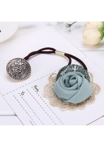 Pembe Tarzı Kadınlar Için El Yapımı Takı Çiçek Taçı Yaprak Gül Saç Tokası Ipek Iplik Dantel Tacı Saç Aksesuarları (Yurt Dışından) modelleri