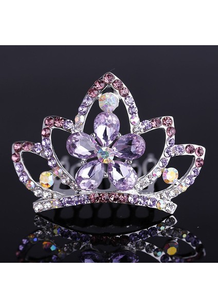 Beyaz Stil Kadın Doğum Günü Partisi Prenses Tokası Kızlar Çocuklar Hediye Başak Kristal Taşlı Saç Takılar Taç Saç Taraklı (Yurt Dışından) fiyatları