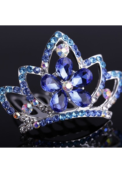 Beyaz Stil Kadın Doğum Günü Partisi Prenses Tokası Kızlar Çocuklar Hediye Başak Kristal Taşlı Saç Takılar Taç Saç Taraklı (Yurt Dışından) fırsatları