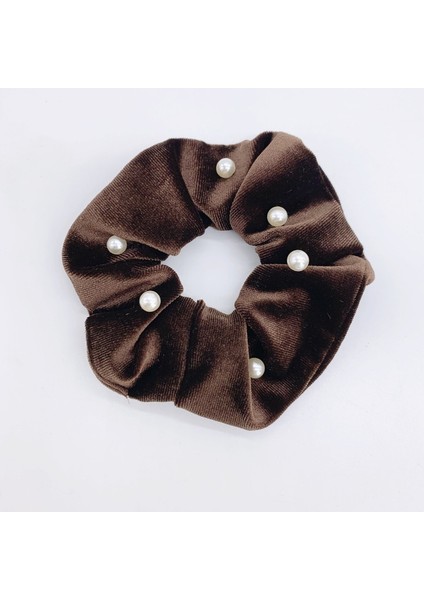 Koyu Yeşil Stil Zarif Kadife Tokalar Elastik Saç Bantları Inci Toka Moda Saç Bandı Kadın Kız Kuyruk Tutucu Saç Aksesuarları (Yurt Dışından) modelleri