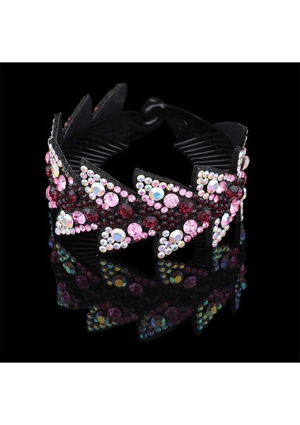 No.6 Boyutu Kadınlar Için Saç Aksesuarları Yuvarlak Saç Tokası Kristal Çiçekli Klips Kızlar Ponytail Toka Uzun Kalın Saç Klips Pençe Başlığı (Yurt Dışından) fırsatları