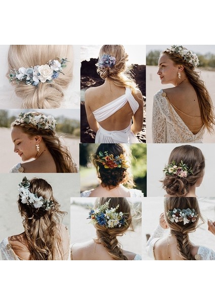 No.15 Boyutu Kadın Düğün Saç Aksesuarları Çiçek Tokaları Kızlar Için Tatlı Çiçekli Saç Tokaları Kadın Broş Parti Toplantısı Baş Aksesuarı (Yurt Dışından) modelleri