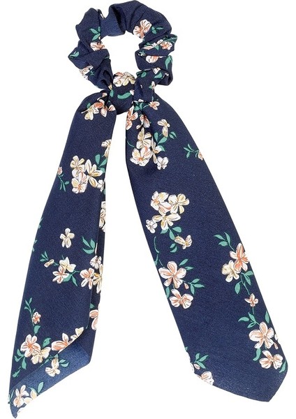 No.10 Boyutu Kadınlar Için Ponytail Eşarp Elastik Saç Tokası Hair Bow Bağları Scrunchies Saç Bantları Çiçek Baskılı Kurdele Saç Bandı (Yurt Dışından)