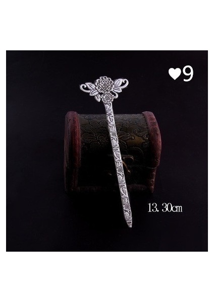 No.9 Boyutu Vintage Saç Tokası Zarafet Taçları Bayan Tokalar Saç Aksesuarları Kitap Ayraçları (Yurt Dışından)