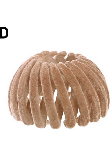 E Kadın Kızlar Için Kadife Kuş Yuvası Saç Tokası At Kuyruğu Tokası Katlanabilir Saç Tokası (Yurt Dışından) modelleri