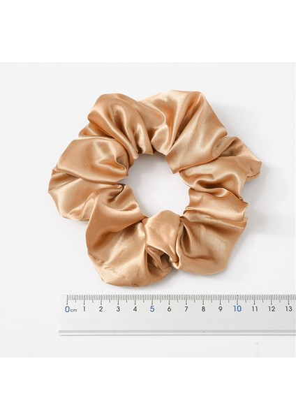 Koyu Kahverengi Tarzı 6 Renk Saten Ipek Düz Renk Saç Bandı Elastik Toka At Kuyruğu Tutucu Saç Lastiği (Yurt Dışından) modelleri