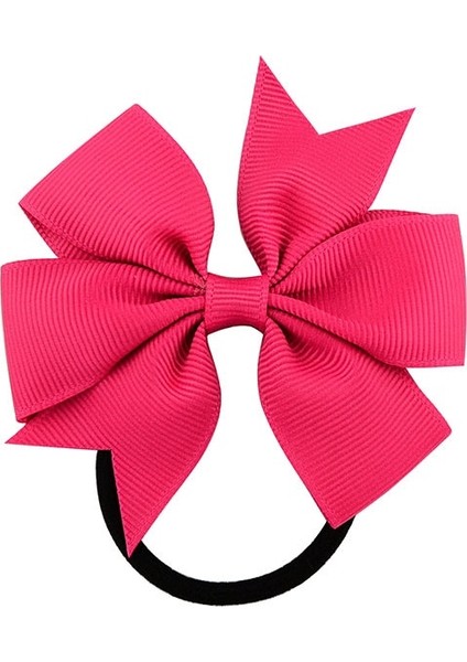 Gül Tarzı Kızlar Için 1 Adet Kurdele Yaylı Saç Tokası Saç Bandı Baretler Saç Lastiği At Kuyruğu Tutucu Saç Halkası Aksesuarları (Yurt Dışından)