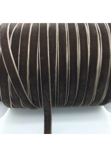 Kahverengi Tarzı 10 Yarda Kadife Kurdele Saç Bandı Klipsi Yay Süsleme (Yurt Dışından)