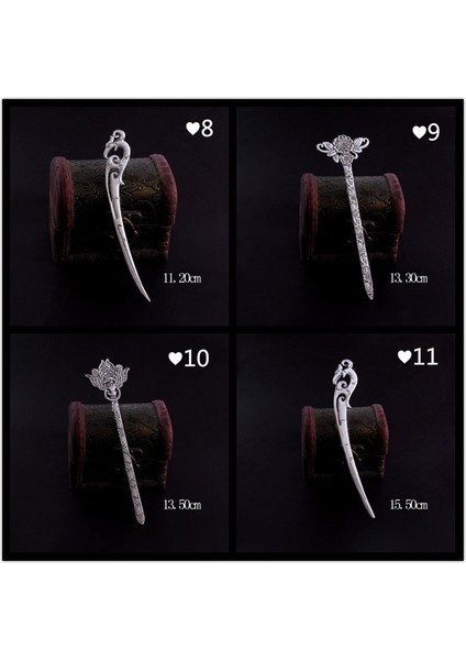 No.10 Boyutu Vintage Saç Tokası Zarafet Taçları Bayan Tokalar Saç Aksesuarları Kitap Ayraçları (Yurt Dışından) modelleri
