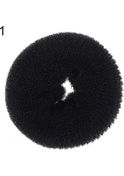 Siyah Stil L Beden Saç Aksesuarları Sihirli Sarı Donut Saç Halka Topuz Şekillendirici Saç Stilist Maker Aracı (Yurt Dışından)