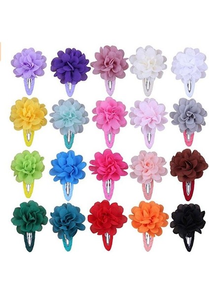 5 Paket 22 Renkli Sevimli Bebek Kız Mffon Çiçekli Saç Tokaları Tatlı Kızlar Saç Tokaları Çocuklar Için Saç Aksesuarları (Yurt Dışından) fiyatları
