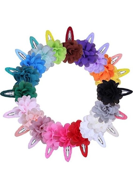 5 Paket 22 Renkli Sevimli Bebek Kız Mffon Çiçekli Saç Tokaları Tatlı Kızlar Saç Tokaları Çocuklar Için Saç Aksesuarları (Yurt Dışından) modelleri