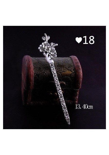 No.18 Boyutu 1pc Kadın Yeni Vintage Saç Tokası Zarafet Gümüş Alaşım Geometrik Kızlar Tokalar Bayan Hediye Tokalar Saç Klipsi Aksesuarlar Ayraçlar (Yurt Dışından)