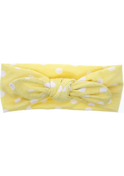 Sarı Stil Bebek Çocuk Sevimli Kız Çocuklar Yay Saç Bandı Turban Düğüm Tavşan Bandana Baştakı - (Yurt Dışından)