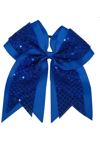 Mavi Stil 8 Sedef Kız Tezahürü Yay Kuyruk Tutucu Elastik Bant Krep Kurdele Saç Yayları (Yurt Dışından)