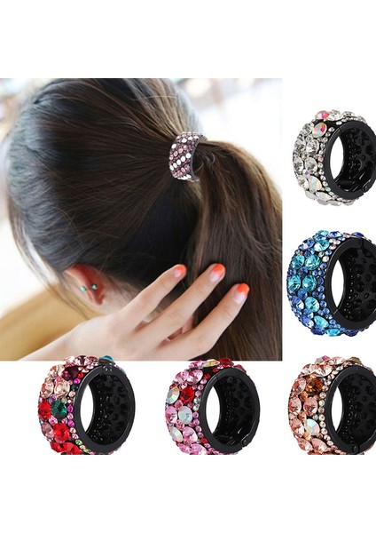 Mavi Ve Yeşil Tarzı 1 Adet At Kuyruğu Tutucu Dağınık Yüksek Topuz Kristal Saç Bandı Kafa Bandı Saç Tokası Mini Pençe Toka Plastik Saç Tokası Kadın Saç Aksesuarları (Yurt Dışından) fiyatları
